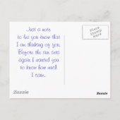 考えの海サンセットポストカード ポストカード (裏面)