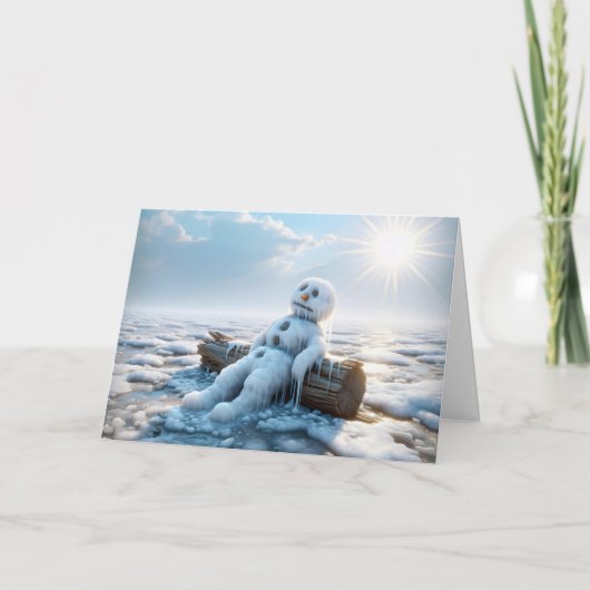 考えの溶解雪だるま カード (正面)