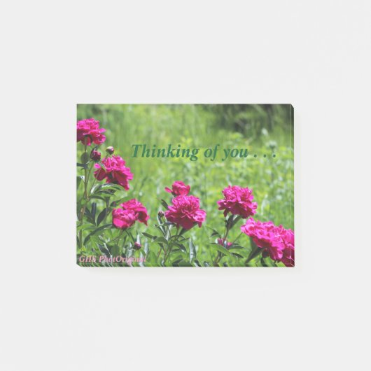 考えの牡丹 ポストイット (正面)