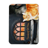 考えの猫 マグネット (縦)