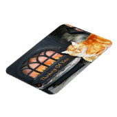 考えの猫 マグネット (左側)