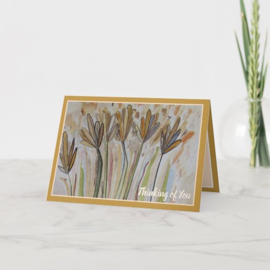 考えの花 – 野花のフィールド カード (正面)