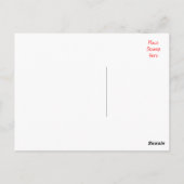 考えの黒白水玉模様はがき ポストカード (裏面)