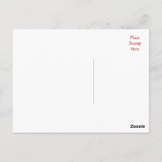 考えの黒白水玉模様はがき ポストカード (裏面)