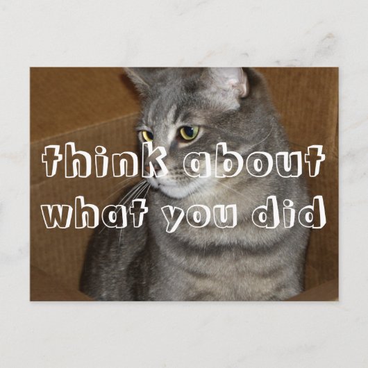 考えの ポストカード (正面)