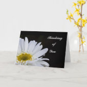 考えの….白色のデイジーカード カード (黄色い花)