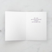 考えのAffenpinscher Dog Purple Flowers カード (内部)