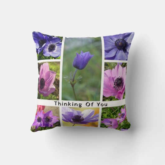 考えのAnemone Photo Collage クッション (裏面)