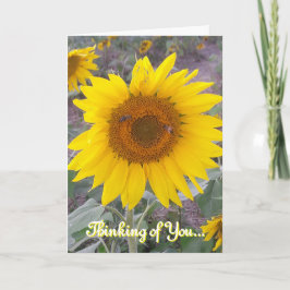 考えのChristian Sunflower Card 案内状