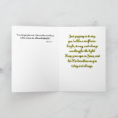 考えのChristian Sunflower Card 案内状 (内部)