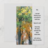 考えのFlat Greeting Card (正面/裏面)