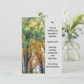 考えのFlat Greeting Card (スタンド正面)