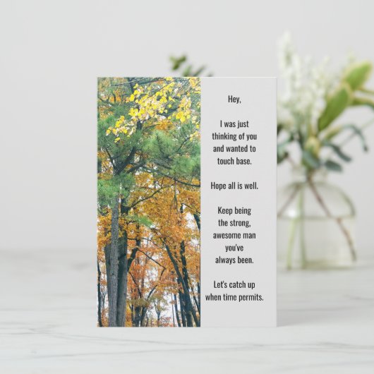 考えのFlat Greeting Card (スタンド正面)