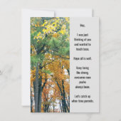 考えのFlat Greeting Card (正面)