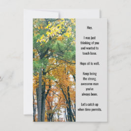 考えのFlat Greeting Card