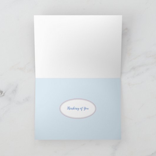 考えのFlower Spinwheels水色 カード (内部)