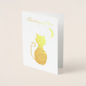 考えのGreeting Foil Card 箔カード (正面)