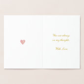 考えのGreeting Foil Card 箔カード (内部)