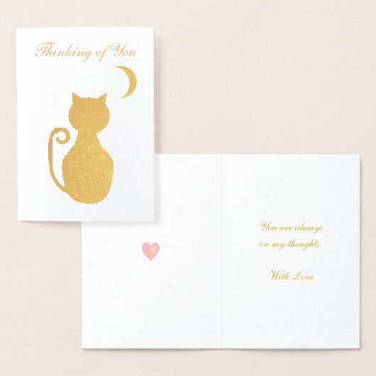 考えのGreeting Foil Card 箔カード (ディスプレー)