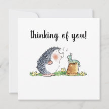 考えのHedgehog Greeting Card