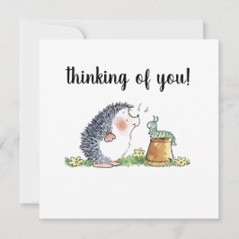 考えのHedgehog Greeting Card