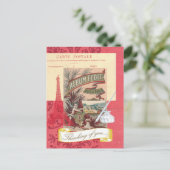 考えのParisian Collageはがき ポストカード (スタンド正面)