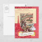 考えのParisian Collageはがき ポストカード (正面/裏面)