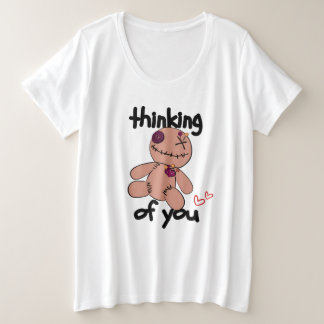 考えのPin-Pal プラスサイズTシャツ