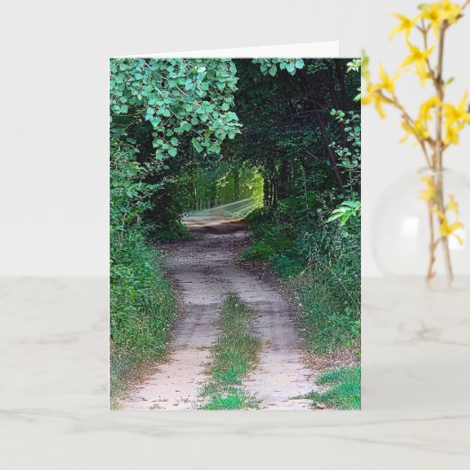 考えのWoodland Dirt Path カード (黄色い花)