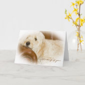考えのYou – ドリームドッグ休息 カード (黄色い花)