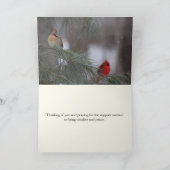 考えのYou -勇気付けられる、悔やみや弔慰、祈りの言葉 シーズンカード (内部)