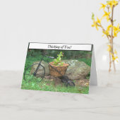 考えのYou Bicycle Pinkの花 カード (黄色い花)