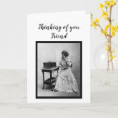 考えのYou Friend & Gossip Buddyヴィンテージおもしろい カード (黄色い花)