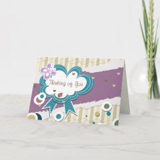 考えのYou - Ladybugハート蝶 カード