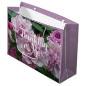考えのYou Lavenderバラフローラ ラージペーパーバッグ (正面アングル)