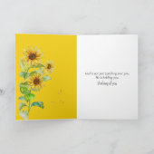 考えのYou Sunflower and Wilflower Field カード (内部)