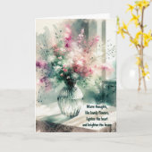 考えのYou Water Colorブーケ カード (黄色い花)