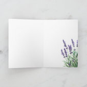 考えのYour Water Color Lavender Purple Garden カード (内部)