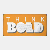 考えはっきりしたオレンジ デスクマット (キーボード&マウス)