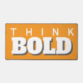 考えはっきりしたオレンジ デスクマット (正面)