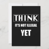 考えは違法ではない 招待状 (正面)