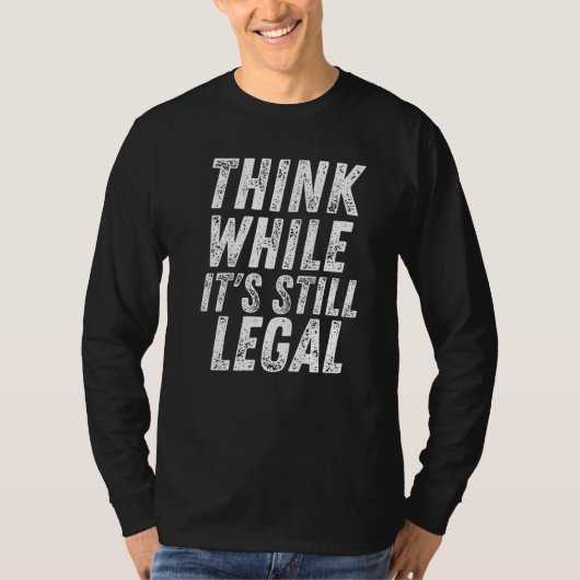 考えまだ法律に準考え在している間は Tシャツ (正面)