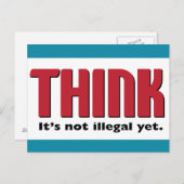 考えまだ違法ではない ポストカード (正面/裏面)