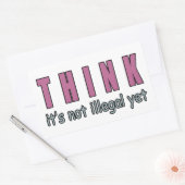 考えまだ違法ではない 長方形シール (封筒)