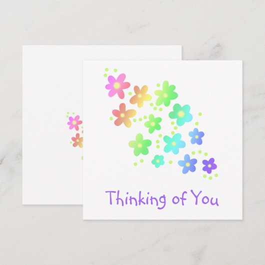 「考えるあなたの」虹の花 (正面/裏面)