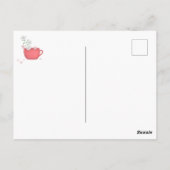 考えるかわいい白ネズミ ポストカード (裏面)