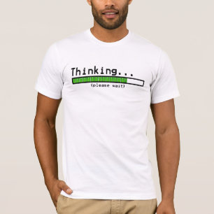 考えること… 待って下さい Tシャツ