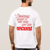 考えること Tシャツ (裏面)