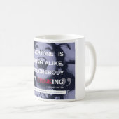 考えるなコップ コーヒーマグカップ (正面右)