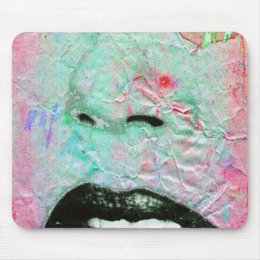 "考えるなピンク" マウスパッド (正面)